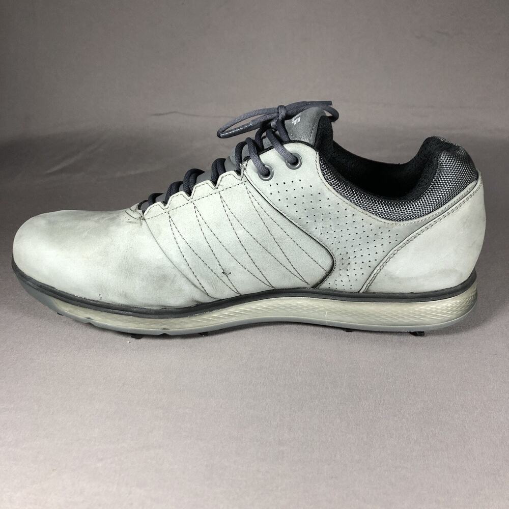 Skechers Go Golf Shoes Mens Sz 11 Gen 5 Suede Gray Lace Up - Picture 4 of 13